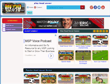 Tablet Screenshot of headsoccer2.net